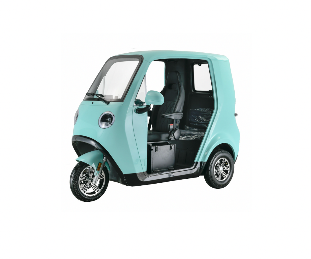 NEV OtotO 電動三輪バイク 小型 ev 2人 3人乗り 自動車 着脱式バッテリー キャリータイプ  丸目  電動トゥクトゥク  ミルキーホワイト  かわいい キャリア　
